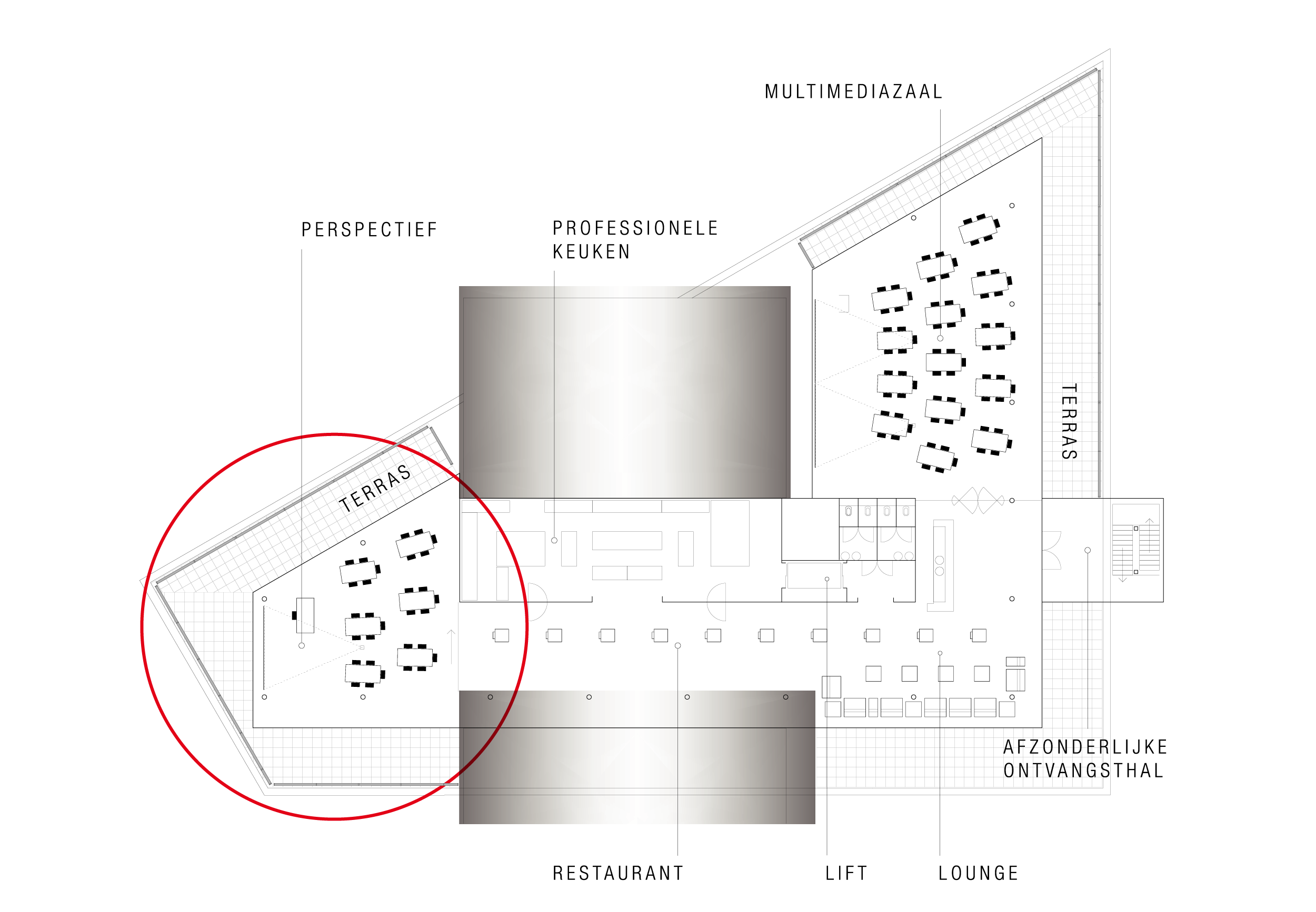 Cabaret opstelling van Perspectief