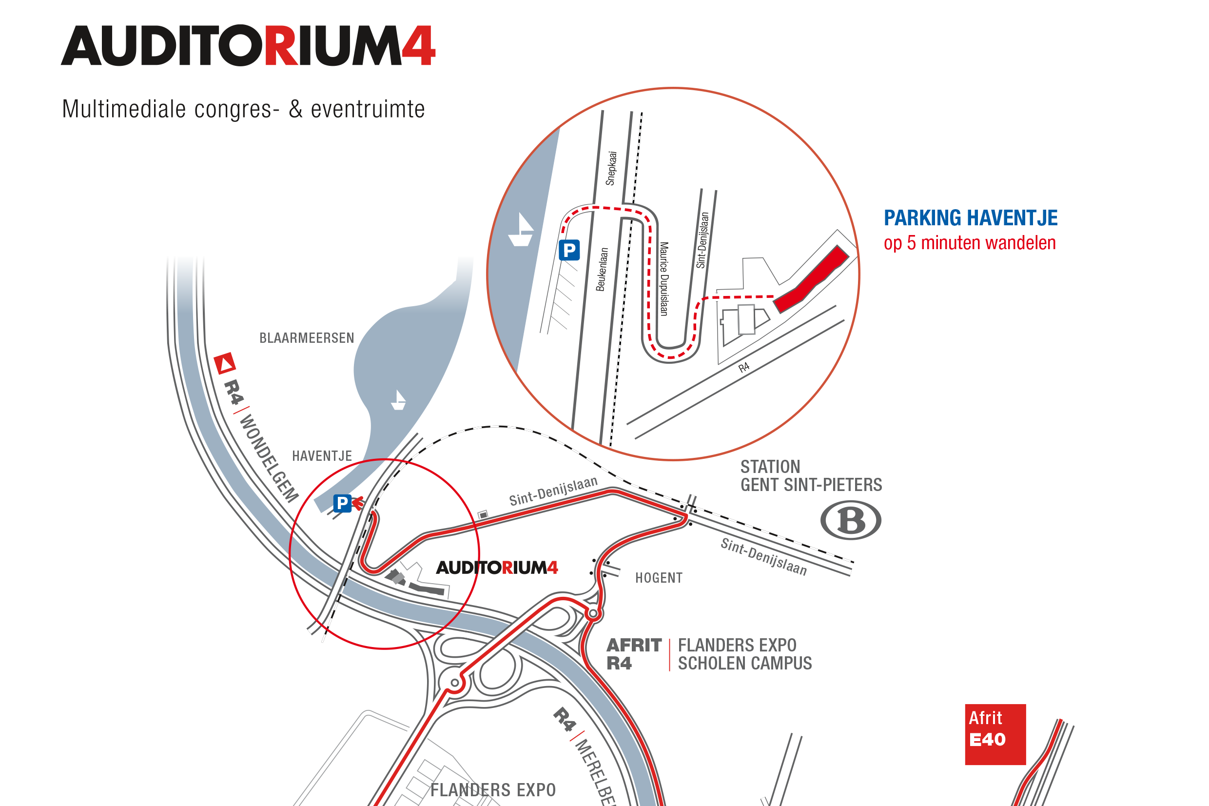 Routeplan haven (Auditorium)