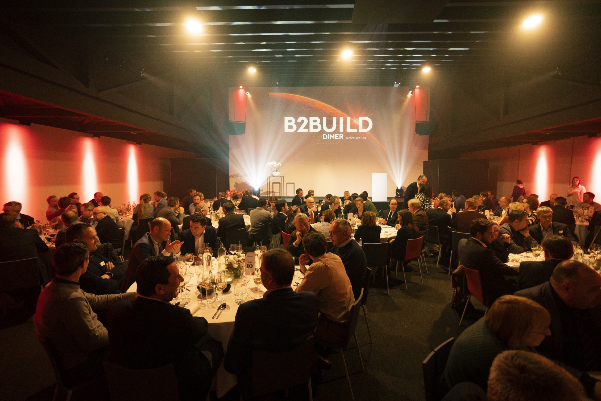Culinair zittend diner Aula4 - Locatie AuditoRium4 RodeBol Events