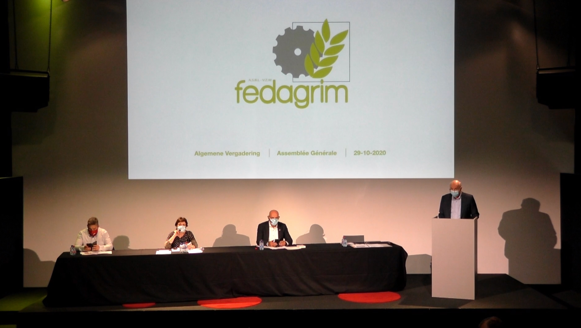 Algemene vergadering in Aula4 podium - Locatie AuditoRium4 RodeBol Events